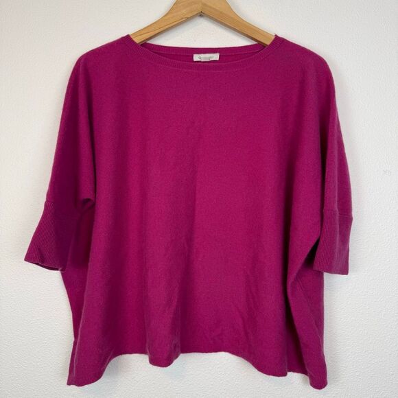 Garnett Hill 100% Cashmere Oversized Boxy Sweater Size Small - Picture 1 of 8